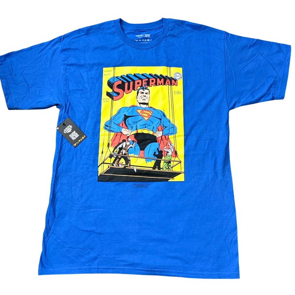 Shoe Palace x Justice League Superman Comic Graphic T-Shirt Mens L NWT FF31‎
